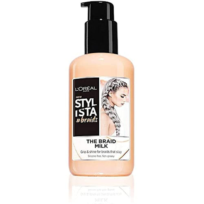 L'Oréal Paris Stylista #Braids Leche de Peinado para Trenzas, 200ml. El producto de styling ideal para conseguir trenzas definidas, pulidas y con un brillo espectacular sin efecto graso. L'oréal Paris - frontal