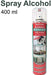 Spray Higienizante de Tejidos Lubrex 400 ml. Solución alcohólica con más de un 70% de alcohol para higienizar sin lavar ropa, sofás, cortinas, alfombras y más. Lubrex - pack