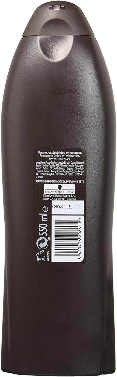 Magno Classic Gel de Ducha, 550ml. Disfruta del icono de la ducha en España, con su inconfundible fragancia a base de ámbar y notas florales que deja una sensación de limpieza y bienestar única. Magno - pack