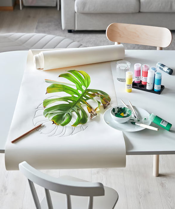 IKEA MÅLA Pack de 3 Rollos de Papel de Dibujo (30 metros cada uno): El lienzo perfecto para desatar la creatividad de los más pequeños en su caballete o en cualquier superficie.