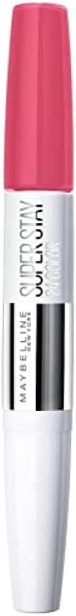 Maybelline Superstay 24H Pintalabios de Larga Duración, Tono 183 Pink. Un labial de 2 pasos con color rosa vibrante y bálsamo hidratante para un confort total. Maybelline - pack