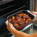 Menax Set de 3 Rustideras de Horno Antiadherentes con Asas. Bandejas para asar fabricadas en Italia, ideales para carnes, pescados, lasañas y repostería. Calidad y versatilidad para tu cocina. Menax - presentacion