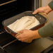 Menax Set de 3 Rustideras de Horno Antiadherentes con Asas. Bandejas para asar fabricadas en Italia, ideales para carnes, pescados, lasañas y repostería. Calidad y versatilidad para tu cocina. Menax - uso