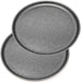 Set de 2 Moldes para Pizza Menax (30 cm). Un pack de dos bandejas de horno de aluminio con recubrimiento antiadherente, fabricadas en Italia para una pizza siempre crujiente. Menax - frontal