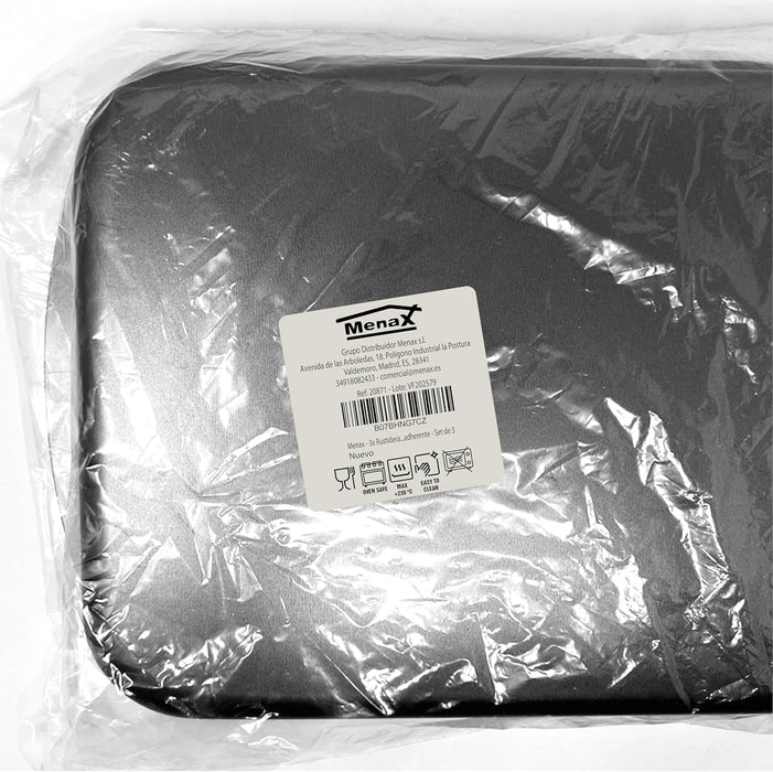 Set de 3 Bandejas de Horno Antiadherentes Menax. Un juego de rustideras de aluminio de alta calidad, fabricadas en Italia y en 3 tamaños diferentes para todas tus recetas. Menax - uso