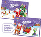 Calendario de Adviento Milka 200g con 24 Chocolatinas. Un regalo de Navidad con la tradición del chocolate con leche de los Alpes y cacao de cultivo sostenible. Milka - detalle