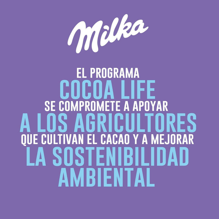 Calendario de Adviento Milka 200g con 24 Chocolatinas. Un regalo de Navidad con la tradición del chocolate con leche de los Alpes y cacao de cultivo sostenible. Milka - extra