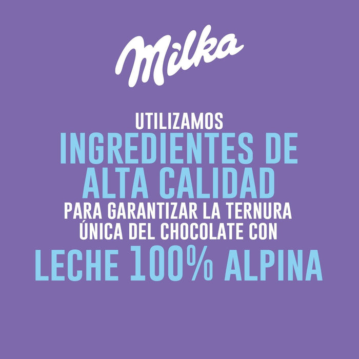 Calendario de Adviento Milka 200g con 24 Chocolatinas. Un regalo de Navidad con la tradición del chocolate con leche de los Alpes y cacao de cultivo sostenible. Milka - presentacion