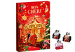 Mon Chéri Calendario de Adviento con 3 variedades de bombones de chocolate y cereza (252g). Una selección de licor, vodka y licor de naranja para una Navidad adulta. Mon Cheri - pack