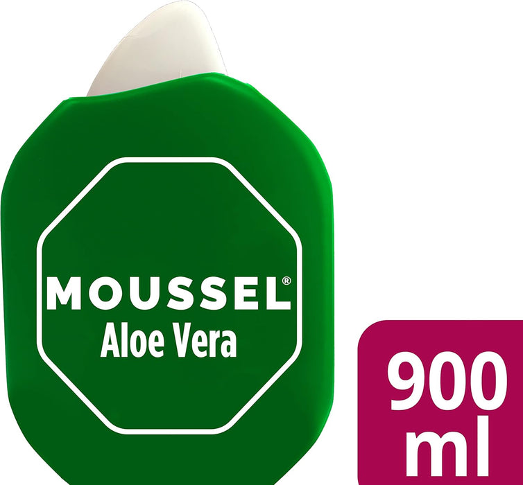 Moussel Gel de Ducha Purificante con Aloe Vera, Pack de 4x900ml. El formato familiar para un cuidado diario que purifica, hidrata y calma la piel gracias al poder del aloe vera 100% natural. Moussel - ingredientes