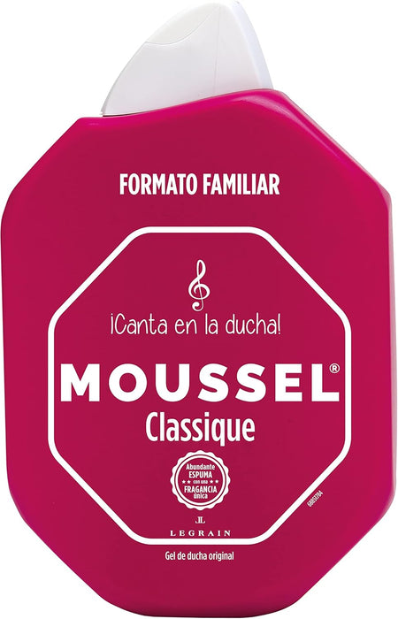 Pack Ahorro Familiar de 8 botes de Gel de Ducha Moussel Classique Original (8x900ml). Disfruta del aroma inconfundible y la espuma cremosa del gel de baño más icónico. Moussel - pack