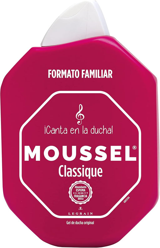 Pack Ahorro Familiar de 8 botes de Gel de Ducha Moussel Classique Original (8x900ml). Disfruta del aroma inconfundible y la espuma cremosa del gel de baño más icónico. Moussel - pack