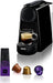 Cafetera Nespresso De'Longhi Essenza Mini EN85.B de cápsulas, con 19 bares de presión, diseño compacto, apagado automático y pack de bienvenida con 14 cápsulas y 20€ de crédito. Nespresso - frontal