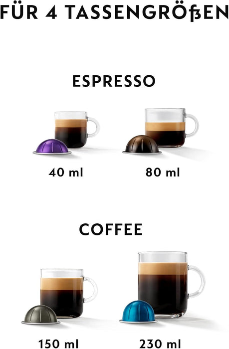 Cafetera Nespresso De'Longhi Vertuo Pop en Amarillo Mango. Una máquina de café automática y compacta con tecnología Centrifusion, 4 tamaños de taza y conectividad inteligente. Nespresso - ingredientes