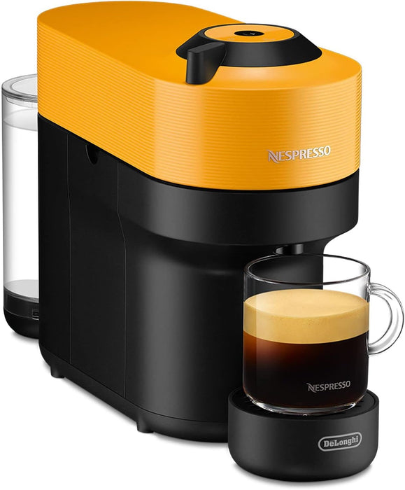 Cafetera Nespresso De'Longhi Vertuo Pop en Amarillo Mango. Una máquina de café automática y compacta con tecnología Centrifusion, 4 tamaños de taza y conectividad inteligente. Nespresso - zoom