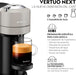 Cafetera Nespresso Vertuo Next de Krups en color Gris. Una máquina de café de cápsulas con tecnología Centrifusion, 5 tamaños de taza y conectividad Wi-Fi y Bluetooth. Nespresso - pack