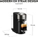 Cafetera Nespresso Vertuo Next de Krups. Una máquina de café de cápsulas con un diseño premium, tecnología Centrifusion y versatilidad para preparar 5 tamaños de taza. Nespresso - detalle