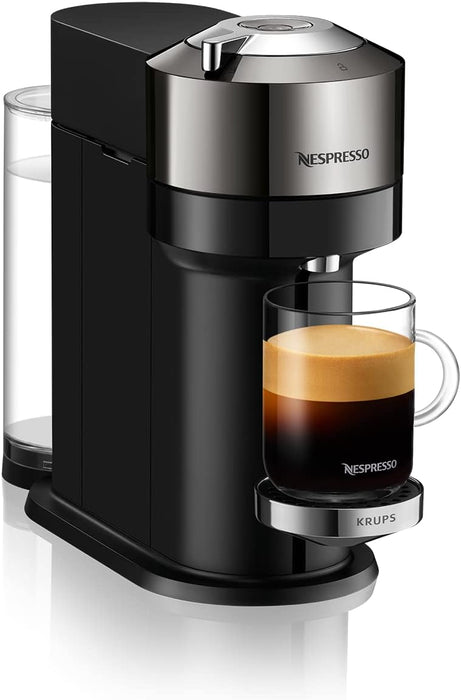 Cafetera Nespresso Vertuo Next de Krups. Una máquina de café de cápsulas con un diseño premium, tecnología Centrifusion y versatilidad para preparar 5 tamaños de taza. Nespresso - extra