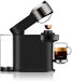 Cafetera Nespresso Vertuo Next de Krups. Una máquina de café de cápsulas con un diseño premium, tecnología Centrifusion y versatilidad para preparar 5 tamaños de taza. Nespresso - uso