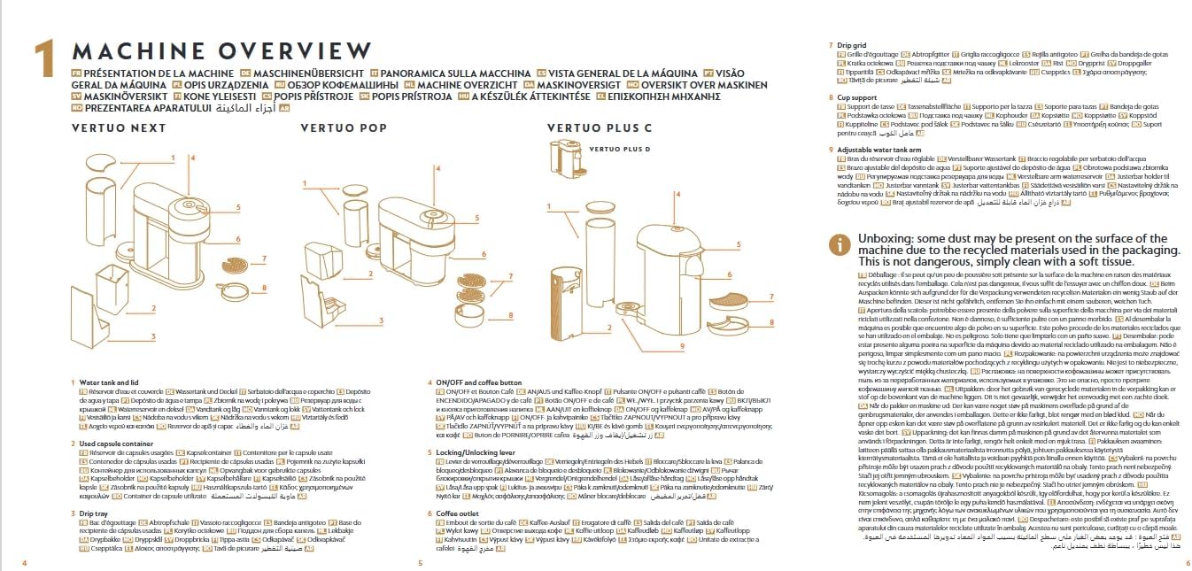 Cafetera Nespresso Vertuo Pop de Krups, Color Coconut White. Una máquina de café de cápsulas con tecnología Centrifusion para 4 tamaños de taza y fabricada con plástico reciclado. Nespresso - extra