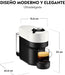 Cafetera Nespresso Vertuo Pop de Krups, Color Coconut White. Una máquina de café de cápsulas con tecnología Centrifusion para 4 tamaños de taza y fabricada con plástico reciclado. Nespresso - detalle
