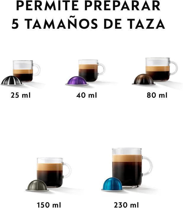 Cafetera Nespresso Vertuo Pop de Krups, Color Coconut White. Una máquina de café de cápsulas con tecnología Centrifusion para 4 tamaños de taza y fabricada con plástico reciclado. Nespresso - ingredientes