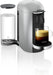 Cafetera Nespresso VertuoPlus de Krups, color Plata. Una máquina de café de cápsulas con apertura eléctrica, depósito de 1,7L y tecnología para 5 tamaños de taza. Nespresso - extra