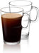 Juego de 2 Vasos de Receta Nespresso View Collection (270 ml). Un set de dos tazas de cristal templado, ideales para tus preparaciones de café con leche como Latte o Cappuccino. Nespresso - frontal