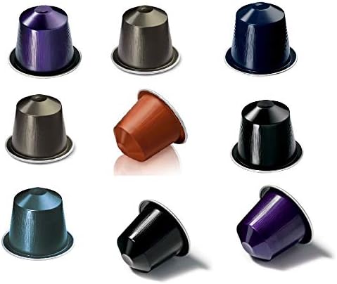Mega Pack de 100 Cápsulas de Café Nespresso Surtido Extra Fuerte. Selección aleatoria con 5-10 variedades de alta intensidad (10 a 13) para sistema Original. Nespresso - frontal