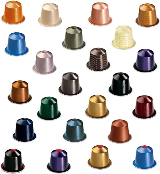 Mega Pack de 100 Cápsulas de Café Nespresso Surtido Mixto Total. Selección aleatoria con 5-10 variedades para el sistema Nespresso Original. ¡Ideal para oficinas! Nespresso - pack