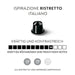 Mega Pack de 200 cápsulas de café Nespresso Ristretto Italiano. Un espresso intenso y potente con notas de cacao amargo y matices afrutados. Intensidad 10. Nespresso - pack