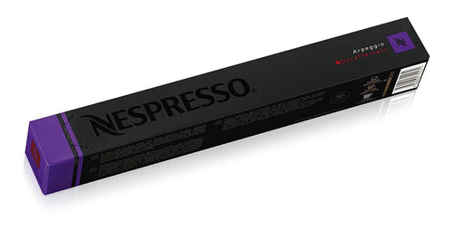 Nespresso Arpeggio Decaffeinato, Pack de 100 Cápsulas Original. Café Descafeinado Intenso y Cremoso con notas de cacao. Intensidad 9/13, tueste oscuro y breve. Nespresso - pack