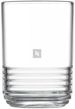 Nespresso Barista Vaso de Cristal para Café, 350ml. Disfruta de tus recetas de café con leche más grandes, como lattes o cappuccinos, en este elegante y resistente vaso de diseño. Nespresso - frontal
