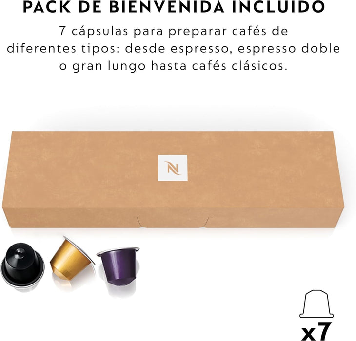 Nespresso De'Longhi Inissia EN80.B, Cafetera de Cápsulas, Negro. La cafetera compacta, rápida y fácil de usar para disfrutar de un café Nespresso perfecto con 19 bares de presión. Nespresso - uso