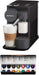 Nespresso De'Longhi Lattissima One, Negro. La cafetera monodosis de cápsulas ideal para preparar cappuccinos perfectos con su depósito de leche compacto y sin desperdicio. Nespresso - frontal
