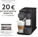 Nespresso De'Longhi Lattissima One, Negro. La cafetera monodosis de cápsulas ideal para preparar cappuccinos perfectos con su depósito de leche compacto y sin desperdicio. Nespresso - zoom