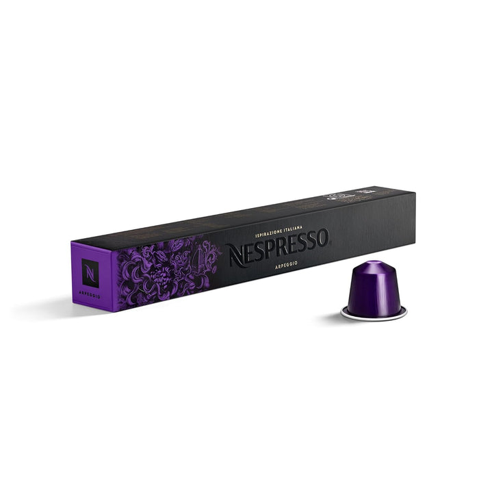 Nespresso Ispirazione Arpeggio, Pack de 50 Cápsulas de Café OriginalLine. Un espresso intenso (9/13) y cremoso con notas de cacao, inspirado en la ciudad de Florencia. Nespresso - extra