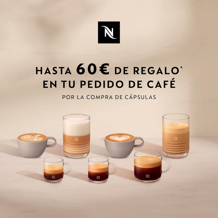 Nespresso Krups Essenza Mini, Gris. La cafetera de cápsulas Nespresso más compacta, con 19 bares de presión para un café perfecto en un diseño ultraligero que cabe en cualquier espacio. Nespresso - detalle