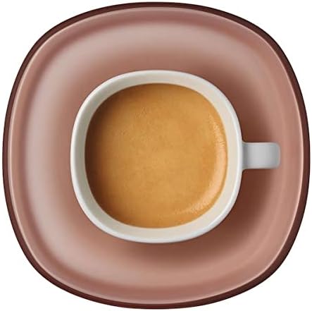 Nespresso LUME Juego de 2 Tazas de Espresso (80ml) y Platos. Un diseño italiano contemporáneo de Federica Biasi que reinventa el clásico juego de café con porcelana mate y platos ocre. Nespresso - pack