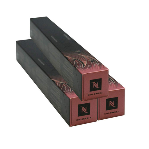 Nespresso Master Origin Colombia Pack de 30 Cápsulas. Café Lungo 100% Arábica de cosecha tardía, con un perfil de sabor vibrante a frutos rojos y vino. Nespresso - frontal