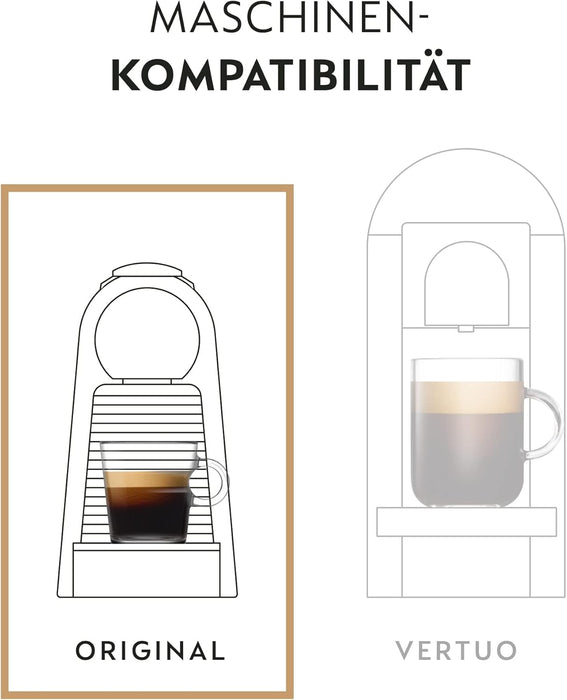 Nespresso Original Kazaar Pack 50 Cápsulas de Café. El café más potente de la gama (Intensidad 12), cremoso, especiado y con un potente amargor. Para cafeteras del sistema OriginalLine. Nespresso - lateral