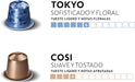 Nespresso Original Pack de 50 Cápsulas Surtidas, una selección equilibrada con 10 Roma, 10 Arpeggio, 10 Volluto, 10 Cosi y 10 Tokyo Lungo para todos los gustos. Nespresso - pack