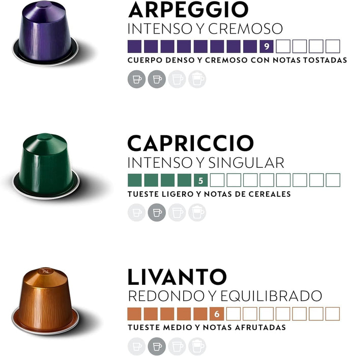 Nespresso Original Pack Gigante de 200 Cápsulas Cosi, un café espresso de tueste ligero (4/13), delicado y equilibrado con notas a cereal y un toque afrutado. Nespresso - lateral