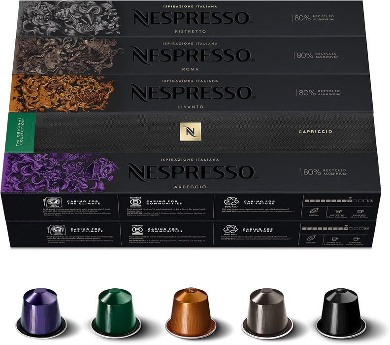 Nespresso Original Pack Gigante de 200 Cápsulas Cosi, un café espresso de tueste ligero (4/13), delicado y equilibrado con notas a cereal y un toque afrutado. Nespresso - pack