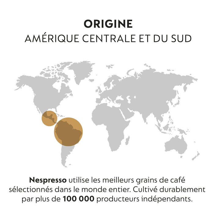 Nespresso Original Pack Gigante de 200 Cápsulas Roma, un café espresso equilibrado de intensidad 8, con notas amaderadas y de cereal para el consumo diario. Nespresso - detalle