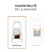 Nespresso Original Pack Gigante de 200 Cápsulas Roma, un café espresso equilibrado de intensidad 8, con notas amaderadas y de cereal para el consumo diario. Nespresso - ingredientes