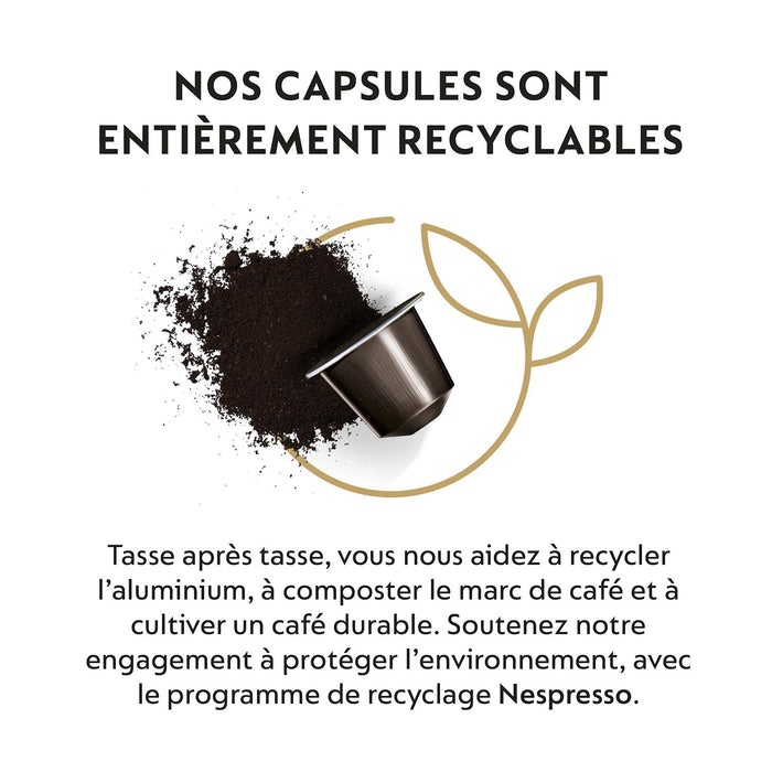 Nespresso Original Pack Gigante de 200 Cápsulas Roma, un café espresso equilibrado de intensidad 8, con notas amaderadas y de cereal para el consumo diario. Nespresso - uso