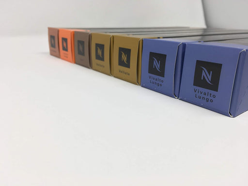 Nespresso Pack Variado de 70 Cápsulas OriginalLine - Selección Suave y Ligera. Surtido con 20 Volluto, 20 Vivalto Lungo, Cosi, Linizio Lungo y Etiopía. Nespresso - pack