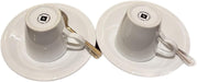 Nespresso Ristretto, Juego de 2 Tazas de Espresso y Platos. El set de porcelana clásico para disfrutar de tus cafés más cortos e intensos, como un Ristretto o un Espresso. Nespresso - pack