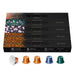 Nespresso Surtido Lungo, Pack de 50 Cápsulas de Café OriginalLine. Una selección con 5 variedades de cafés largos, desde los más suaves hasta los más intensos. Nespresso - lateral